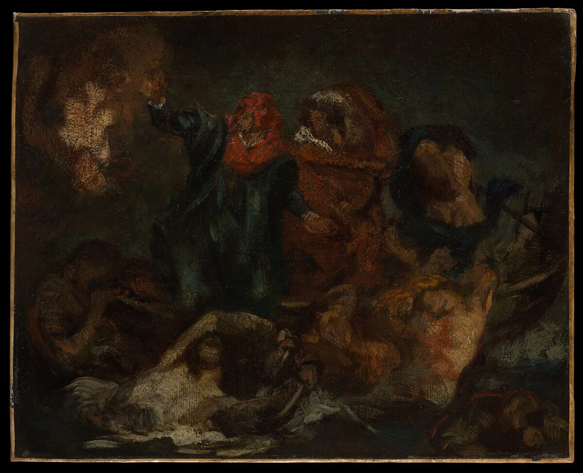  81-Édouard Manet, Copia da Delacroix, Dante, 1859-Metropolitan Museum of Art, New York 